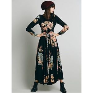 Free People First Kiss Dress Midnight Garden XS